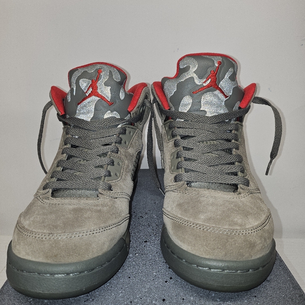 Jordan 5 Retro Military Dark Grey/Camo Sneakers